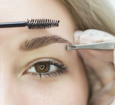 Professional brow and lash styling