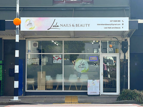 Lala Nails and Beauty storefront on High Street