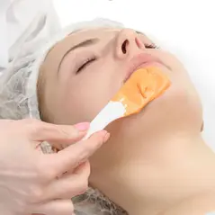 Chin waxing treatment